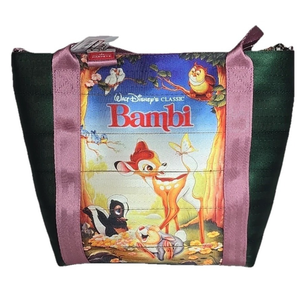 2025 Disney Parks Harveys Bambi Thumper Flower‎ Poster Tote Bag New With Tags!